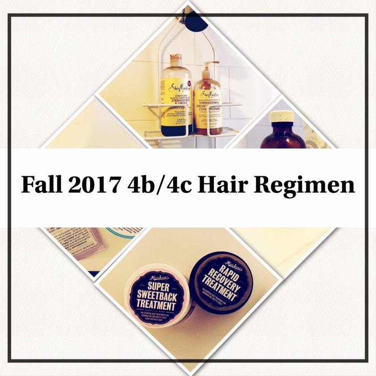 My Fall 2017 Hair Regimen for 4b/4c Hair